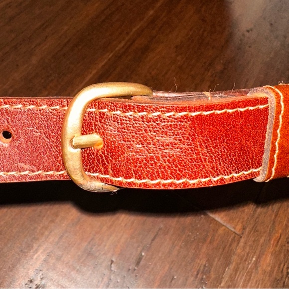 Past Time Leather Large Vintage Crossbody Adjustable Shoulder Saddle Bag, Tooled - Picture 7 of 16